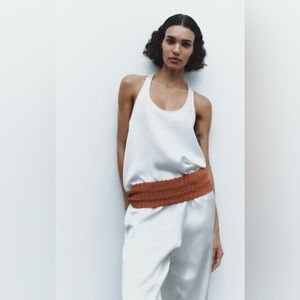 Zara Crocheted Belt - Size 32 - NWT